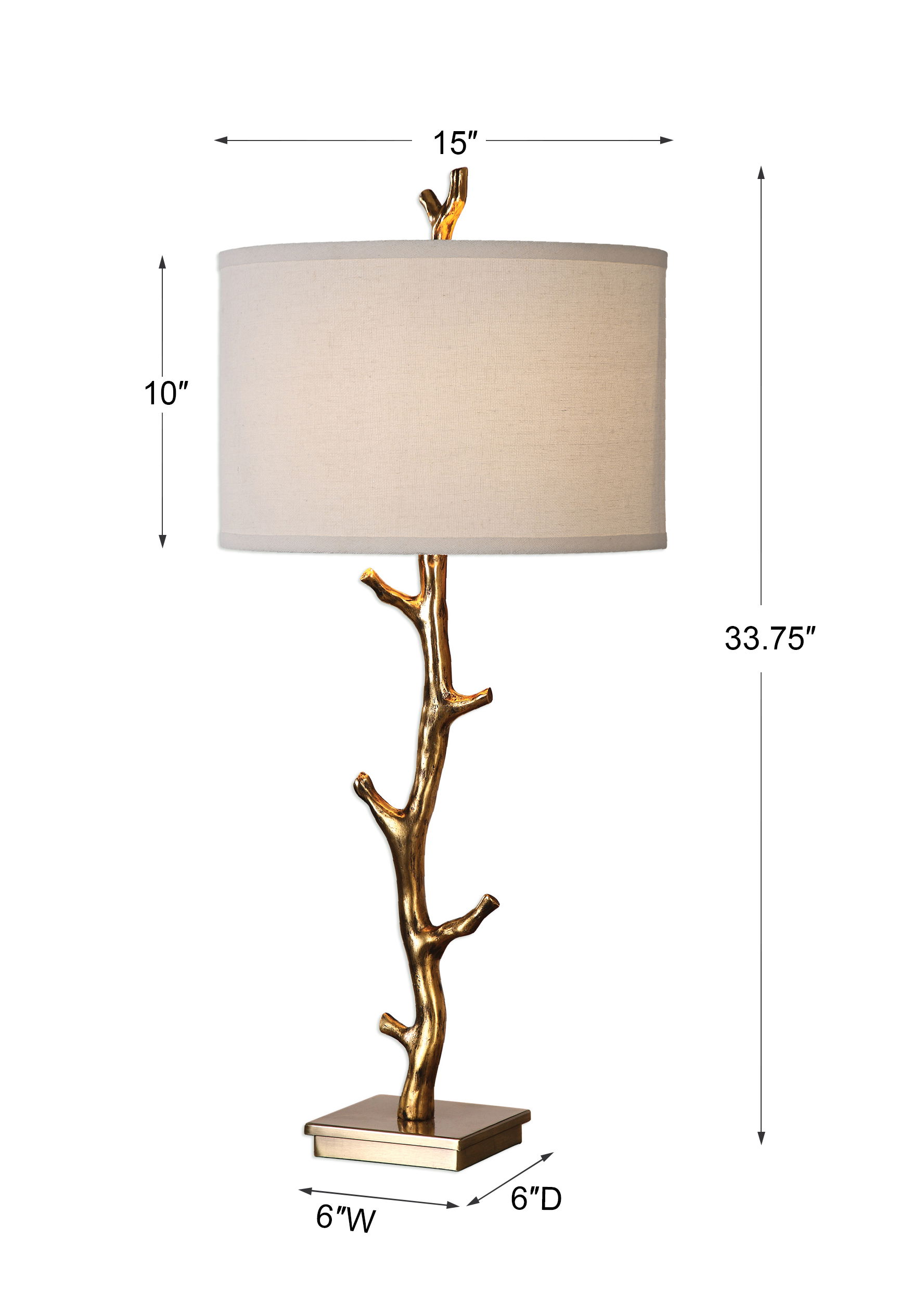 Javor Tree Branch Table Lamp large image 