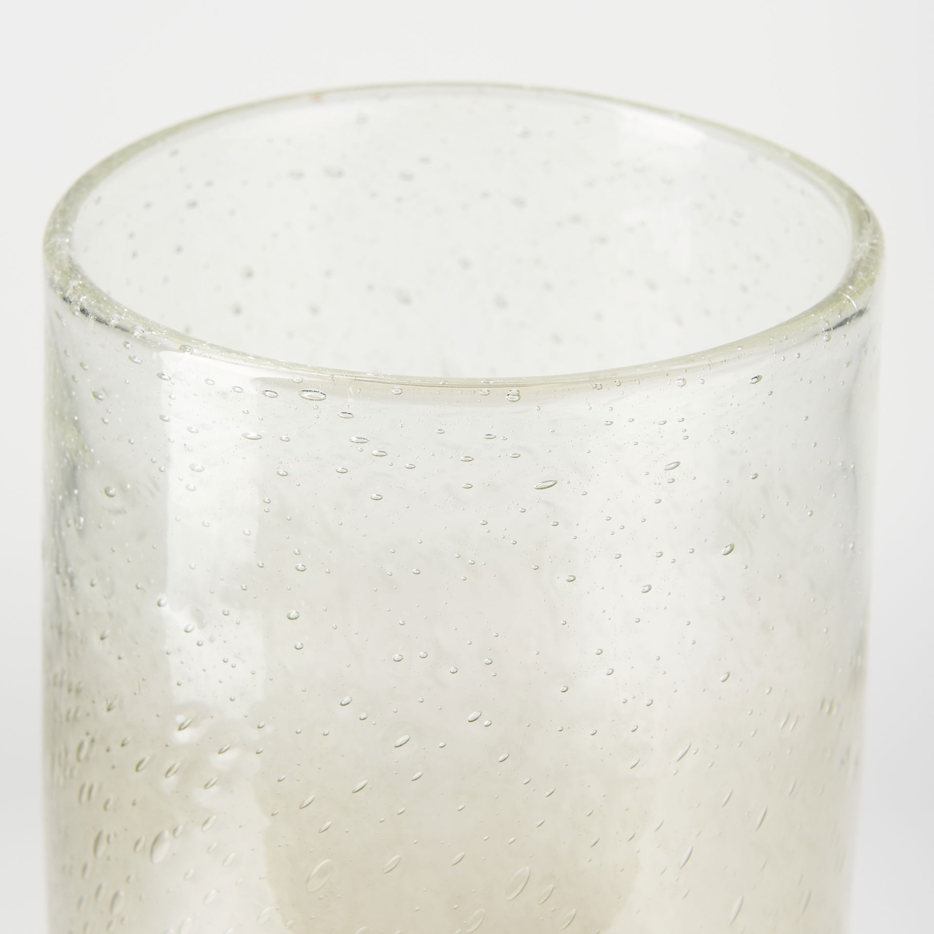 Adriatic II Large Brushed Gold Metal Glass Vase large image 