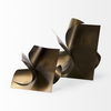 Francesca  Antique Gold Metal Sculptural Decorative Object thumbnail 5