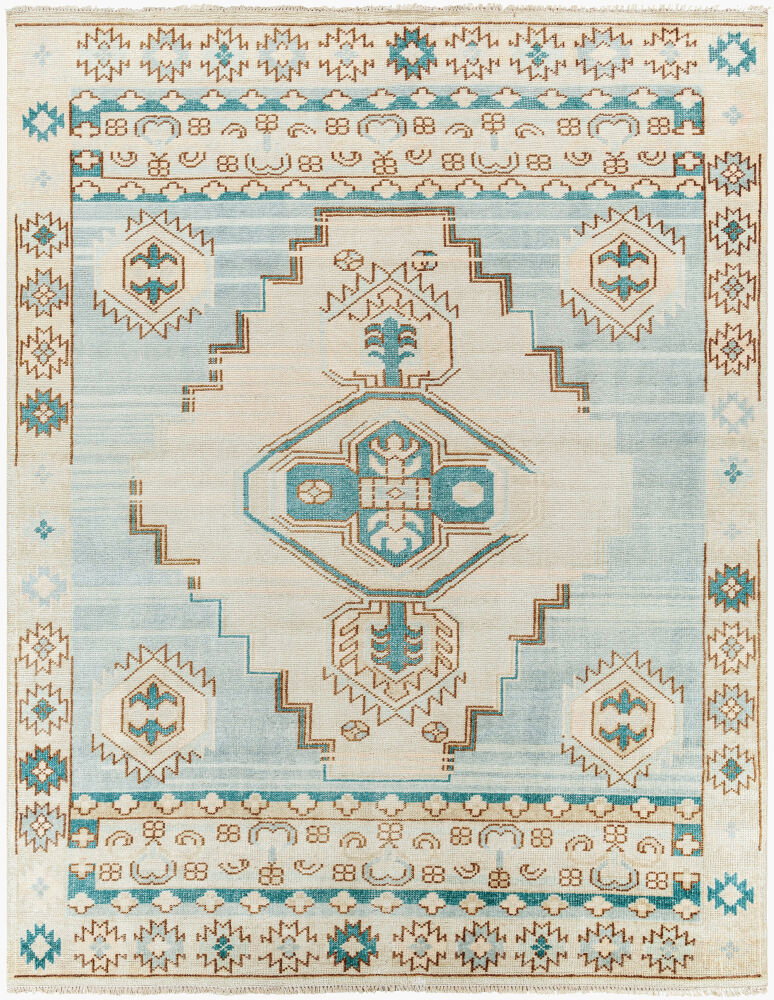 Anadolu Handmade Rug, by Surya, 1'6" length x 1'6" width