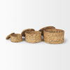 Kea Set of 3 Nesting Water Hyacinth Boxes with Lids thumbnail 3