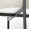 Mabel Set of Two 15.4 x 24.8 Eggshell Metal Top with Black Iron Base Plant Stands thumbnail 6