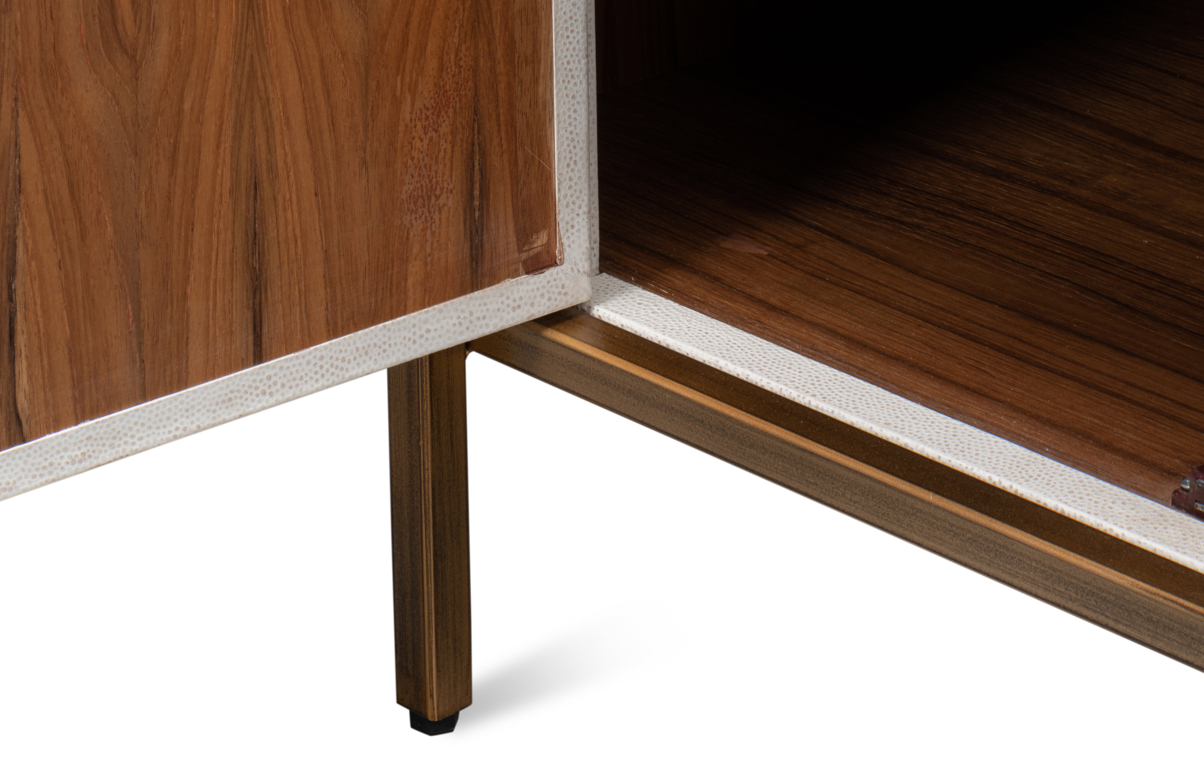 Blakely Door Chest, Osprey White, Cabinets & Sideboard by Sarreid, 40" length x 18" width x 34" height View 7