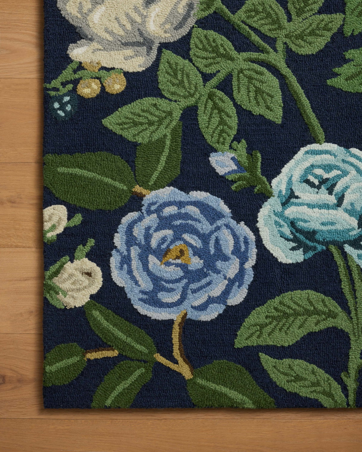 Rifle Paper Co. x Loloi Highgrove Rug, 1'6" length x 1'6" width View 4