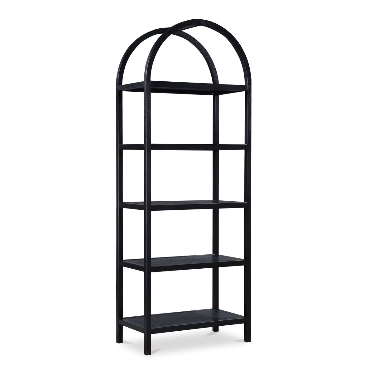 Eero Bookcase Black, Shelving & Bookcase by Moe's Home, 30" width x 80" height x 16" depth View 1