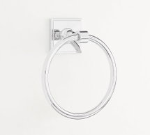 Online Designer Bathroom Pearson Towel Ring, Chrome