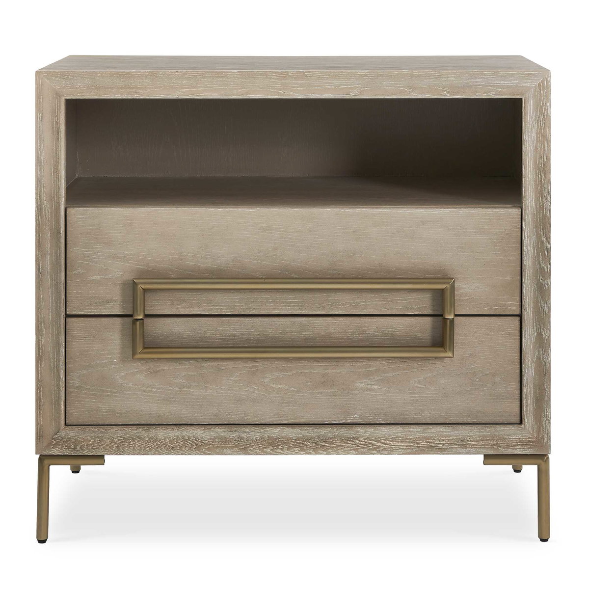 Alessia Modern Light Oak Side Table, Side & End Table by Uttermost, 32" width x 29" height x 19" depth View 1