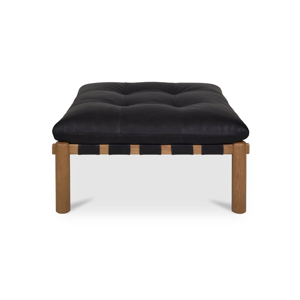Costello Ottoman Black, by Moe's Home, 37" width x 18" height x 37" depth View 1