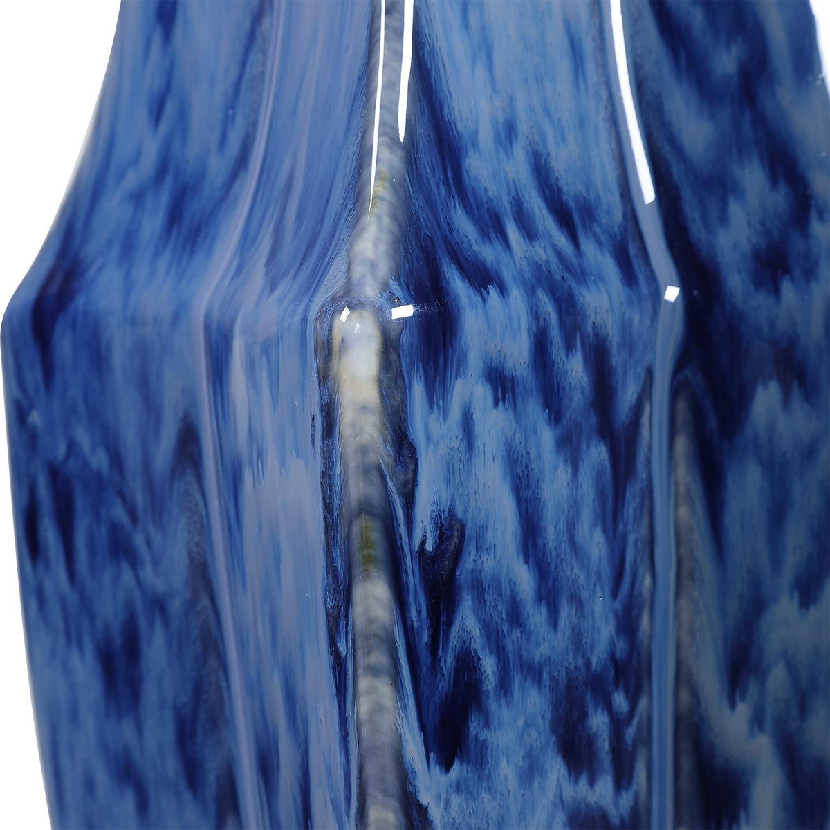 Everard Blue Table Lamp, by Uttermost, 18" width x 32.5" height x 18" depth View 6