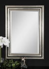 Stuart Silver Beaded Mirror, by Uttermost, 26.75" width x 36.75" height x 1.5" depth thumbnail 5