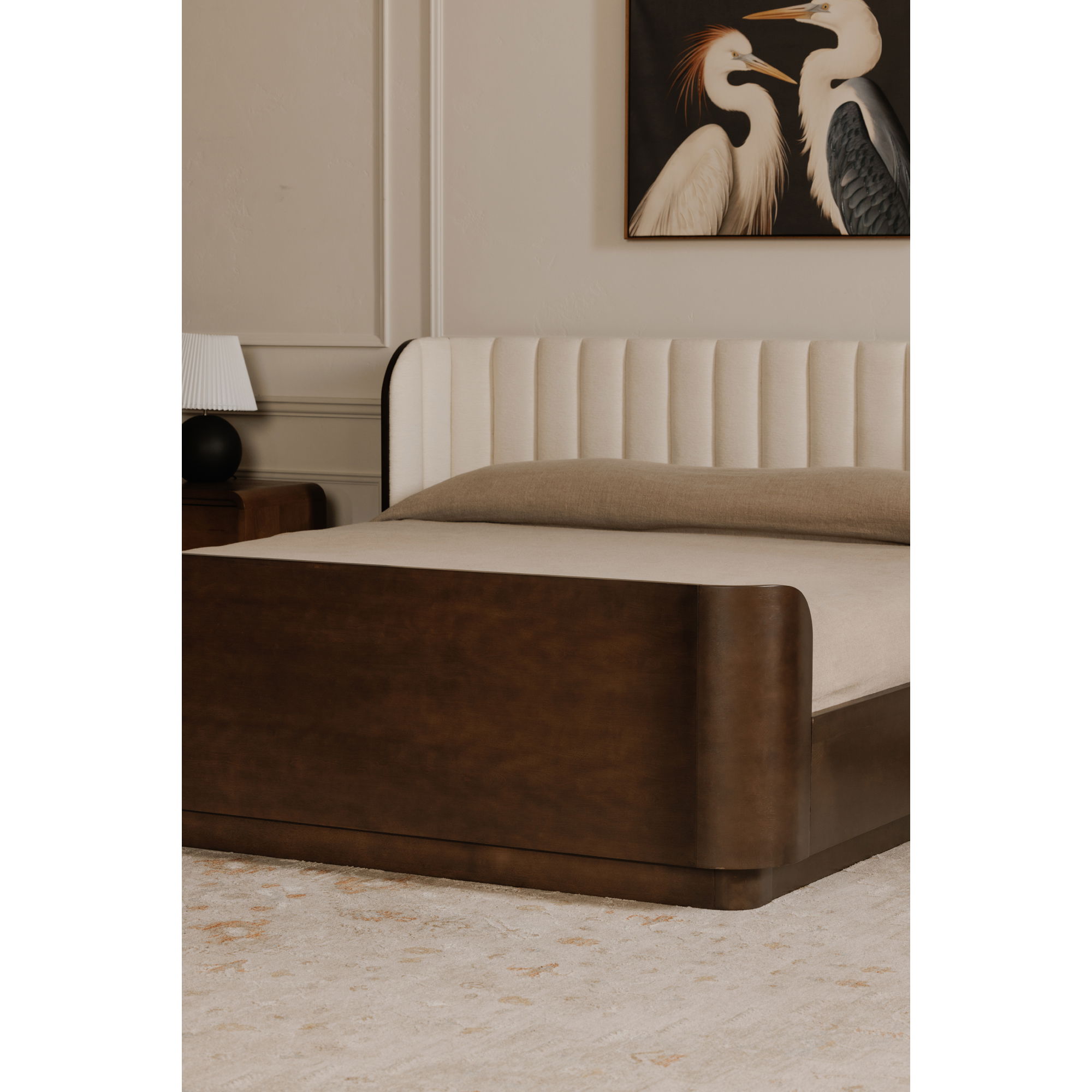 Scarlette Queen Bed Cream large image 