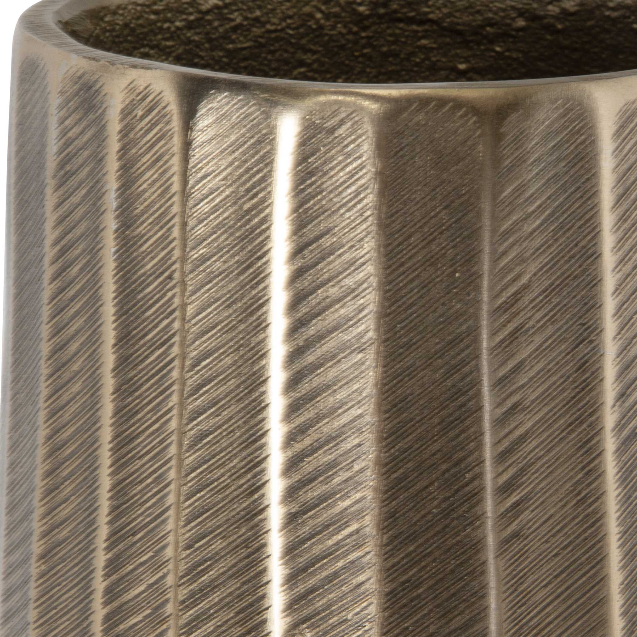 Vertiforge Antique Gold Vases Set/2, Decorative by Uttermost, 7.5" width x 27.75" height x 7.5" depth View 3