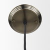 Hines I 4x8 Antiqued-Brass Metal Cage Pendant Light, by Mercana, 4" length x 4" width x 8" height thumbnail 6