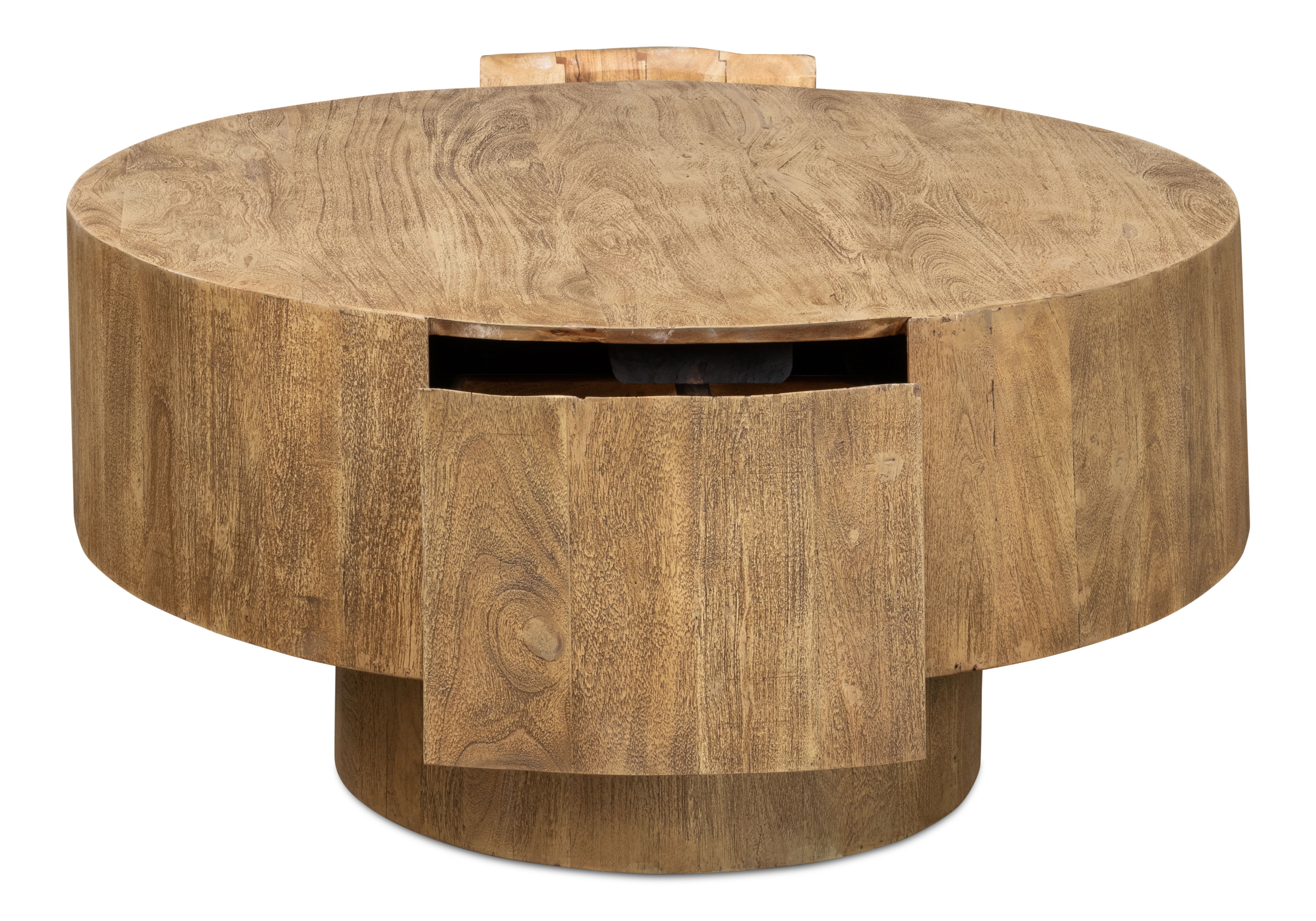 Brutus Barnwood Table, Coffee Table by Sarreid, 36" length x 36" width x 18" height View 10