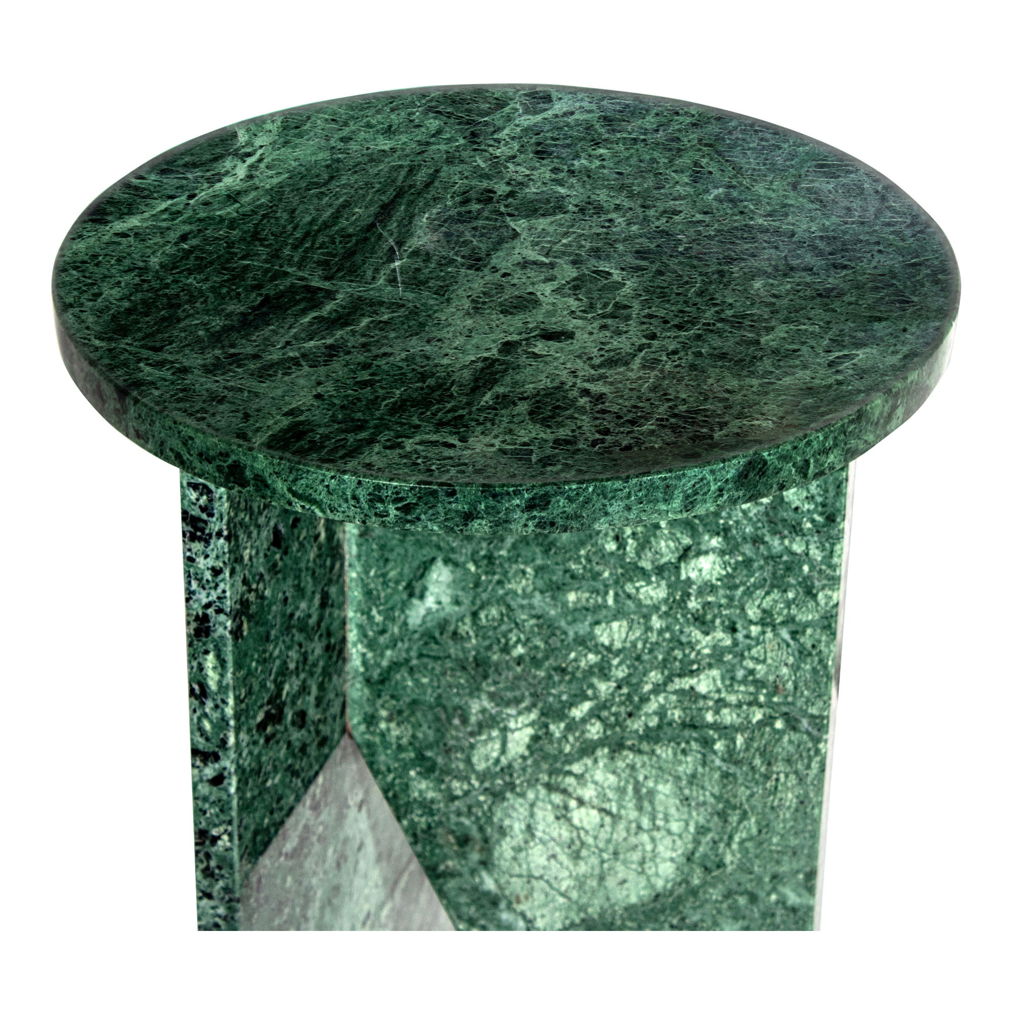 Grace Accent Table Green Marble large image 