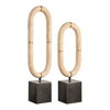 Oval Sculptures Fusion Set/2, Figurines & Statue by Uttermost, 6.25" width x 22.25" height x 4" depth thumbnail 3