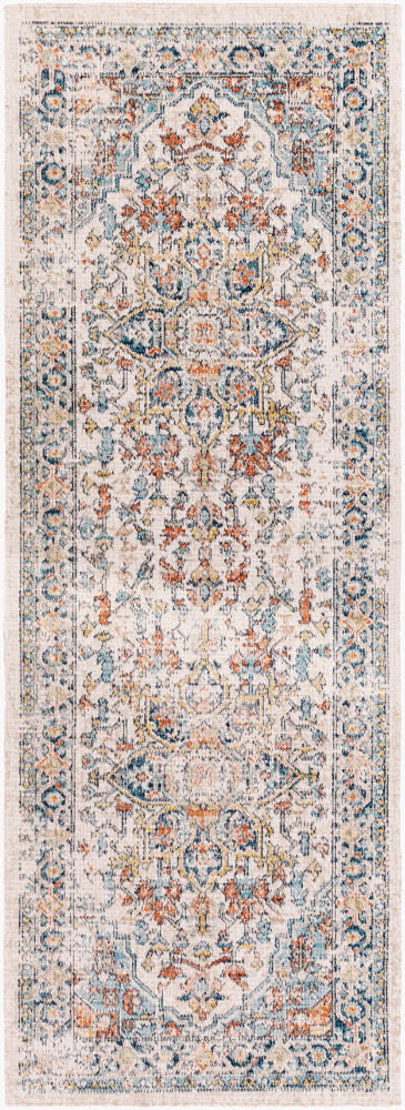 Huntington Beach Machine Woven Rug, by Surya, 7'2.61" length x 2'7.5" width