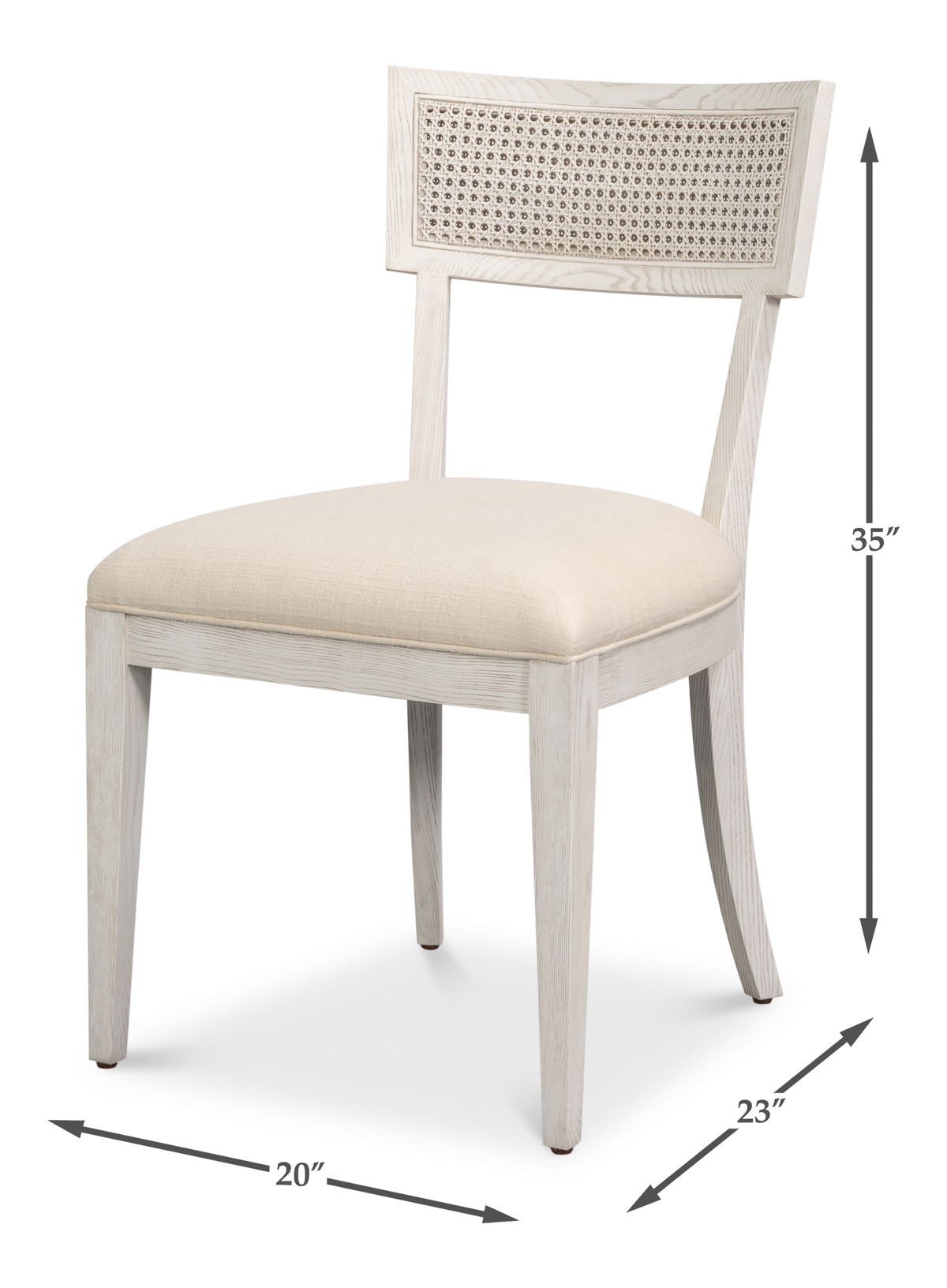Ridge Chair, by Sarreid, 1'10" length x 1'8" width x 2'11" height View 13