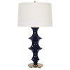 Coil Sculpted Blue Table Lamp, by Uttermost, 15" width x 28.75" height x 15" depth thumbnail 1