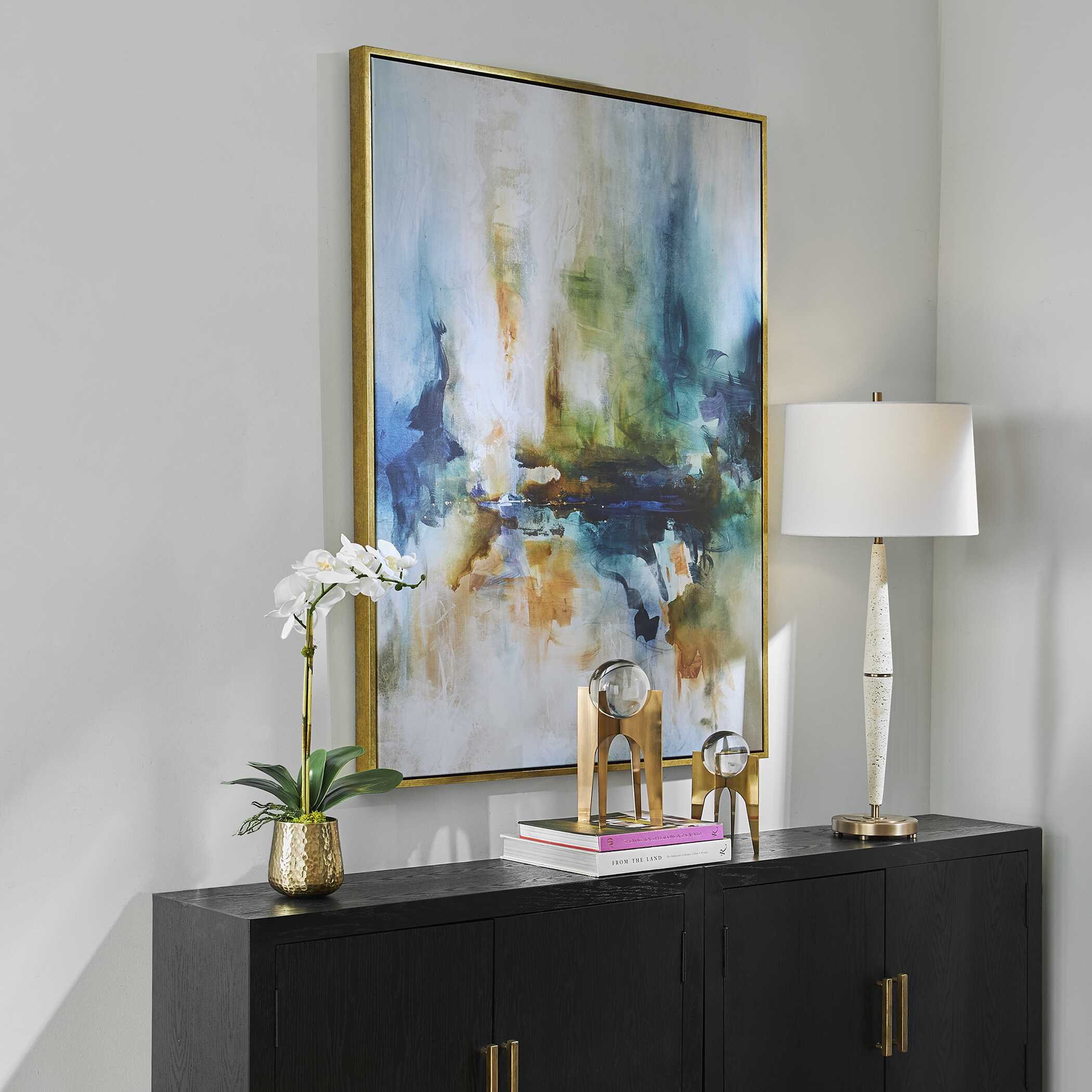 Excursion Framed Abstract Art, Painting by Uttermost, 41.5" width x 55.5" height x 2" depth View 4