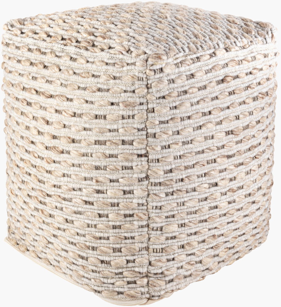 Lanier Pouf, Ottoman by Surya, 18" width x 18" height
