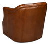 Coolidge Leather Swivel Chair Havana Brn thumbnail 10