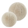 Abide Ball Sheepskin Pillows Set/2, Decorative Pillow by Uttermost, 11" width x 11" height x 11" depth thumbnail 1