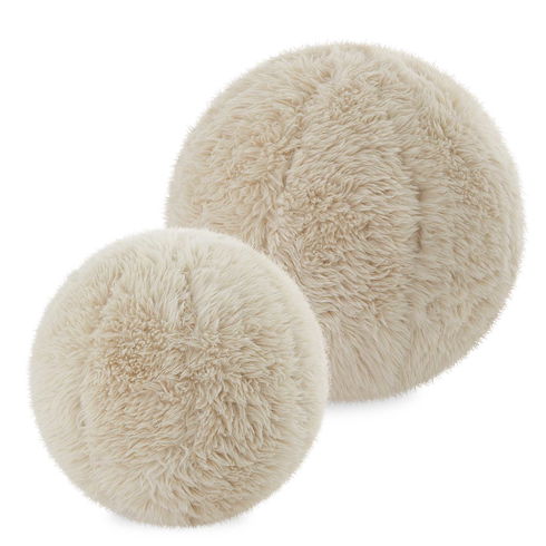 Abide Ball Sheepskin Pillows Set/2
