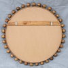 Cyra Wood Beaded Round Mirror, by Uttermost, 3'8" width x 3'8" height x 2.5" depth thumbnail 9