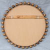 Cyra Wood Beaded Round Mirror thumbnail 8