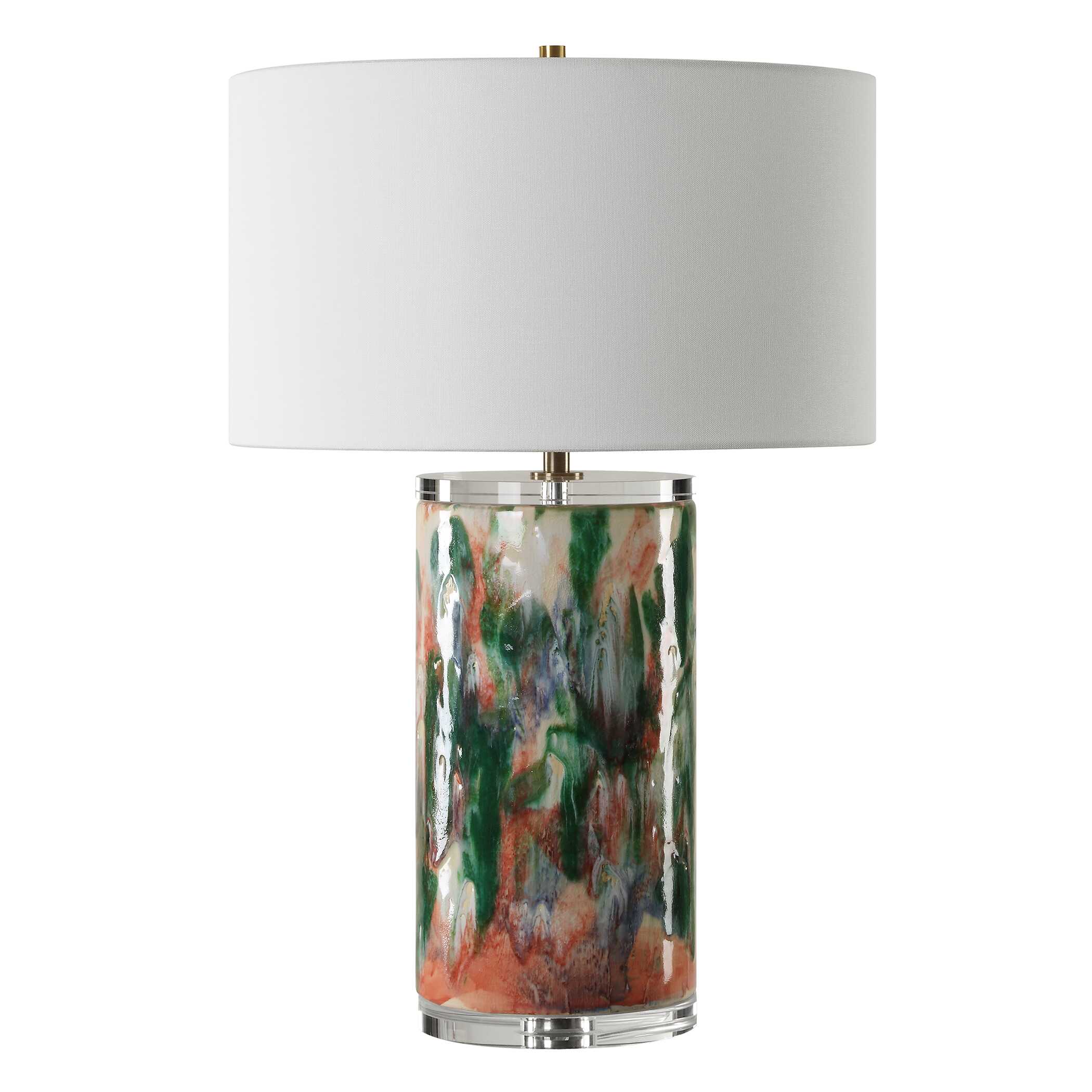 Verdant Multi-Colored Table Lamp, by Uttermost, 18" width x 27.75" height x 18" depth View 5
