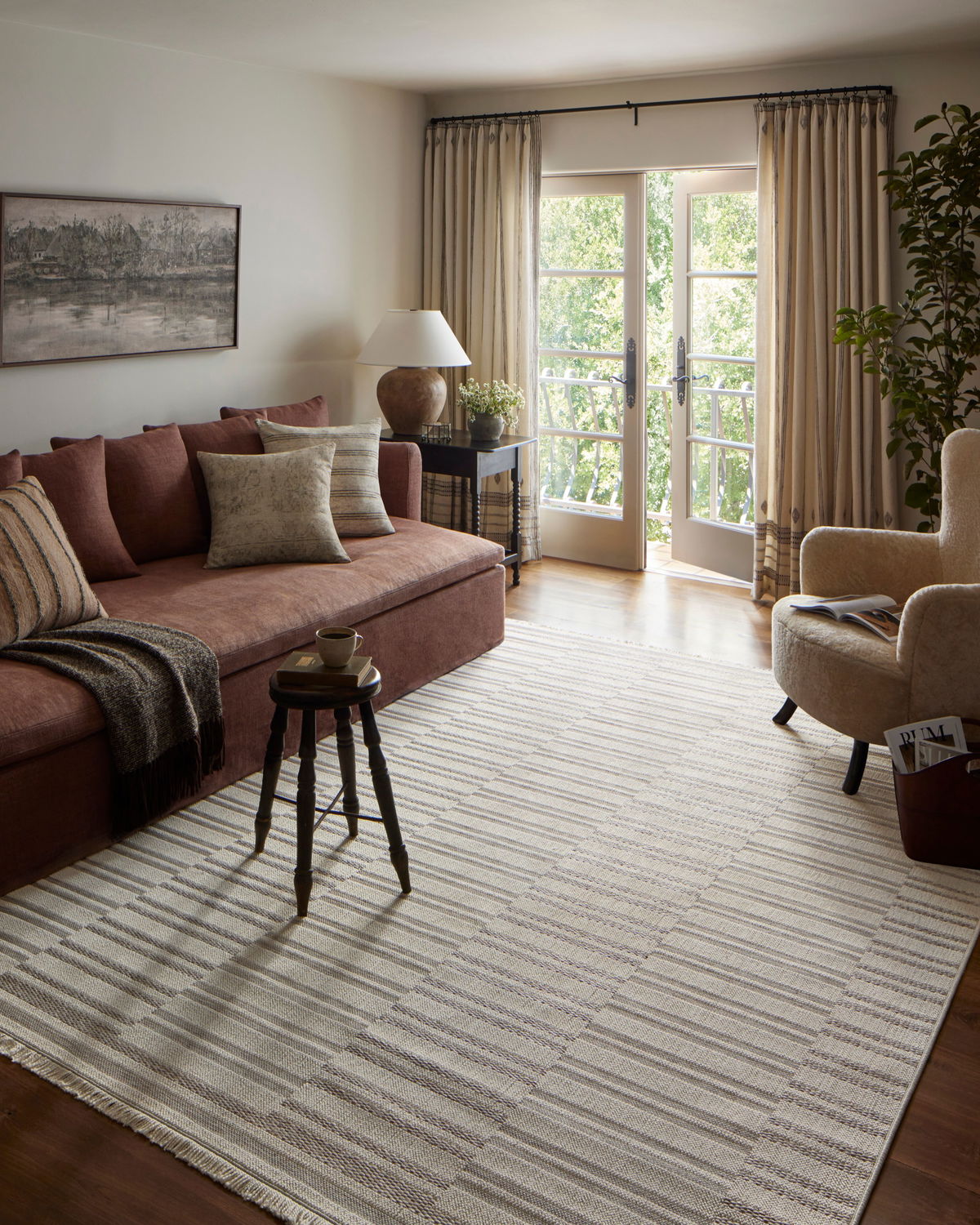Amber Lewis x Loloi Malibu Rug, 6'4" length x 9'2" width View 2