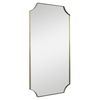 Lennox Brass Scalloped Corner Mirror thumbnail 4