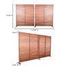 Damani Screen Brown, Room Divider by Moe's Home, 119" width x 72" height x 3" depth thumbnail 6