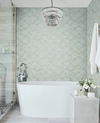 Modern Shell Light Blue Wallpaper, by York Wall, 27' length x 2'3" width x 0.02" depth thumbnail 2