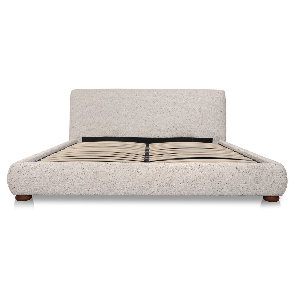 Beau Queen Storage Bed Speckled Light Grey, by Moe's Home, 5'11" width x 3'3.37" height x 7'9.3" depth View 4