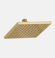 Online Designer Bathroom Shower Head Square 6-3/4" - Aged Brass