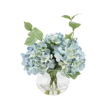 Online Designer Home/Small Office Hydrangea Floral Arrangements and Centerpieces in Vase
