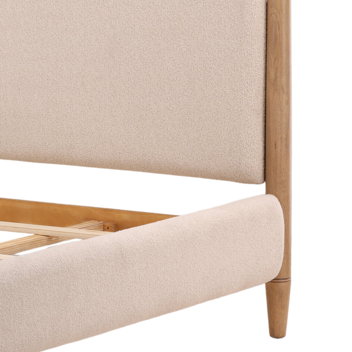 Nexis Bed King Cream, by Dovetail, 82.91" width x 56.1" height x 89.76" depth View 6