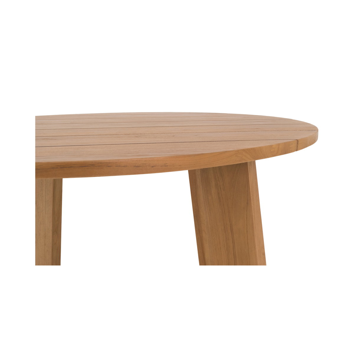 Delta Round Outdoor Dining Table Natural, Outdoor Table by Moe's Home, 3'11" width x 2'6" height x 3'11" depth View 6