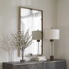 Egon Gold Wall Mirror, by Uttermost, 29.87" width x 50" height x 1.62" depth thumbnail 4