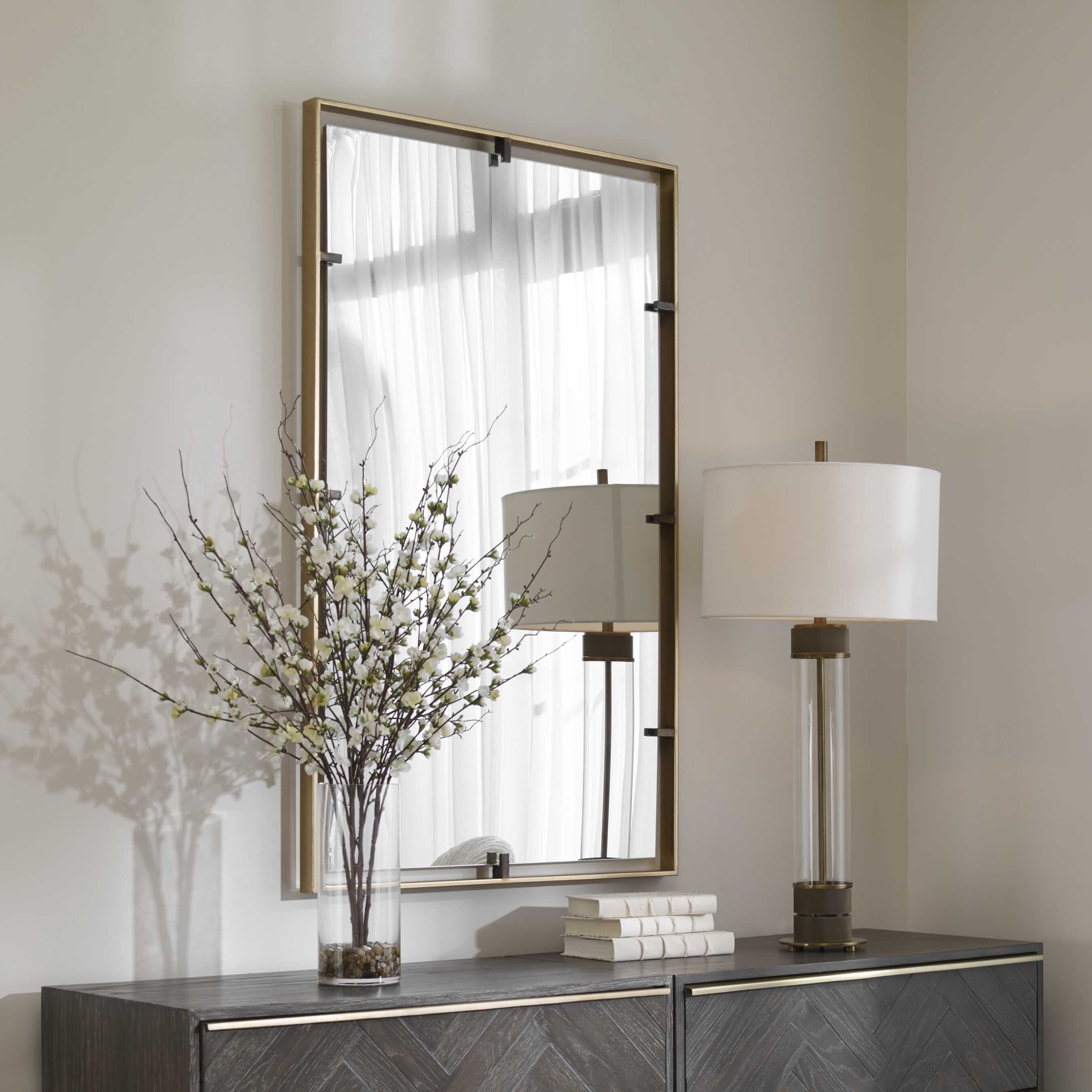 Egon Gold Wall Mirror large image 