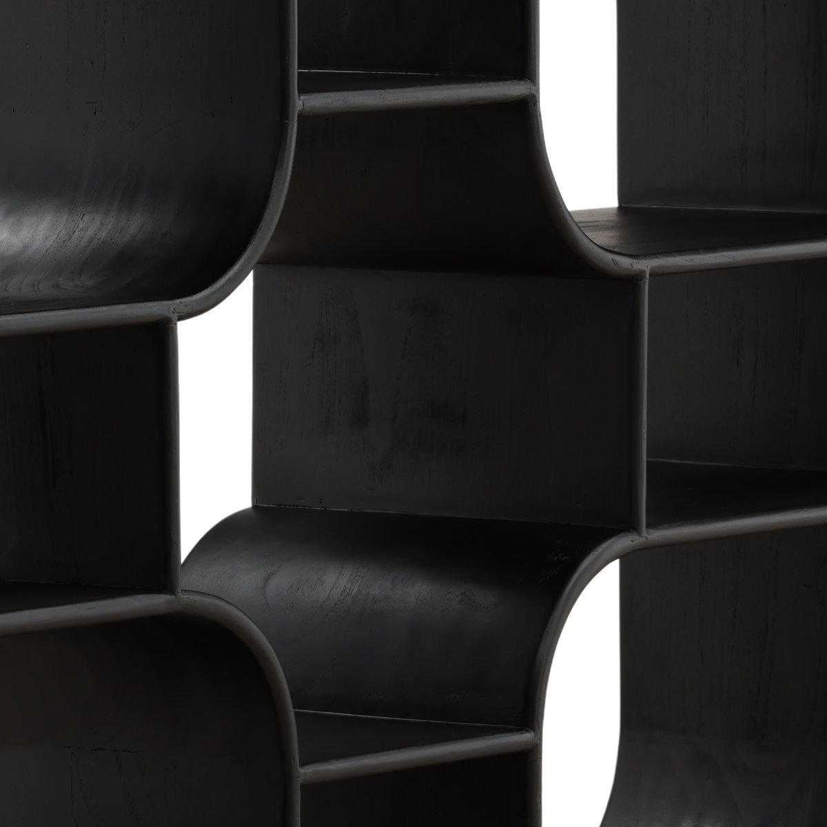 Gaetan Bookcase Black, Shelving & Bookcase by Dovetail, 67" width x 79" height x 16" depth View 5