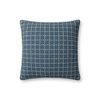 Jean Stoffer x Loloi Blue Pillow, Decorative Pillow, 18" length x 18" width thumbnail 1