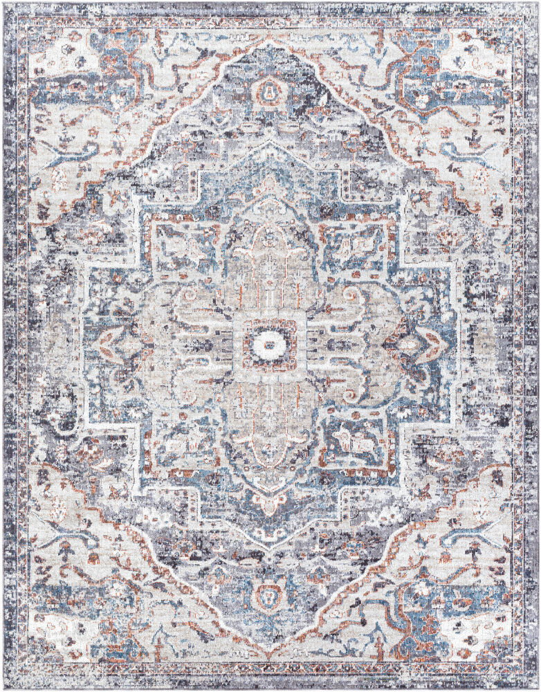Daytona Beach Machine Woven Rug, by Surya, 1'3.75" length x 1'3.75" width