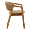 Arrow Outdoor Dining Chair Natural, by Dovetail, 23.81" width x 30" height x 23.42" depth thumbnail 3