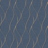 Wave Ogee Blue Peel & Stick Wallpaper, by York Wall, 16'6" length x 1'8.5" width x 0.02" depth thumbnail