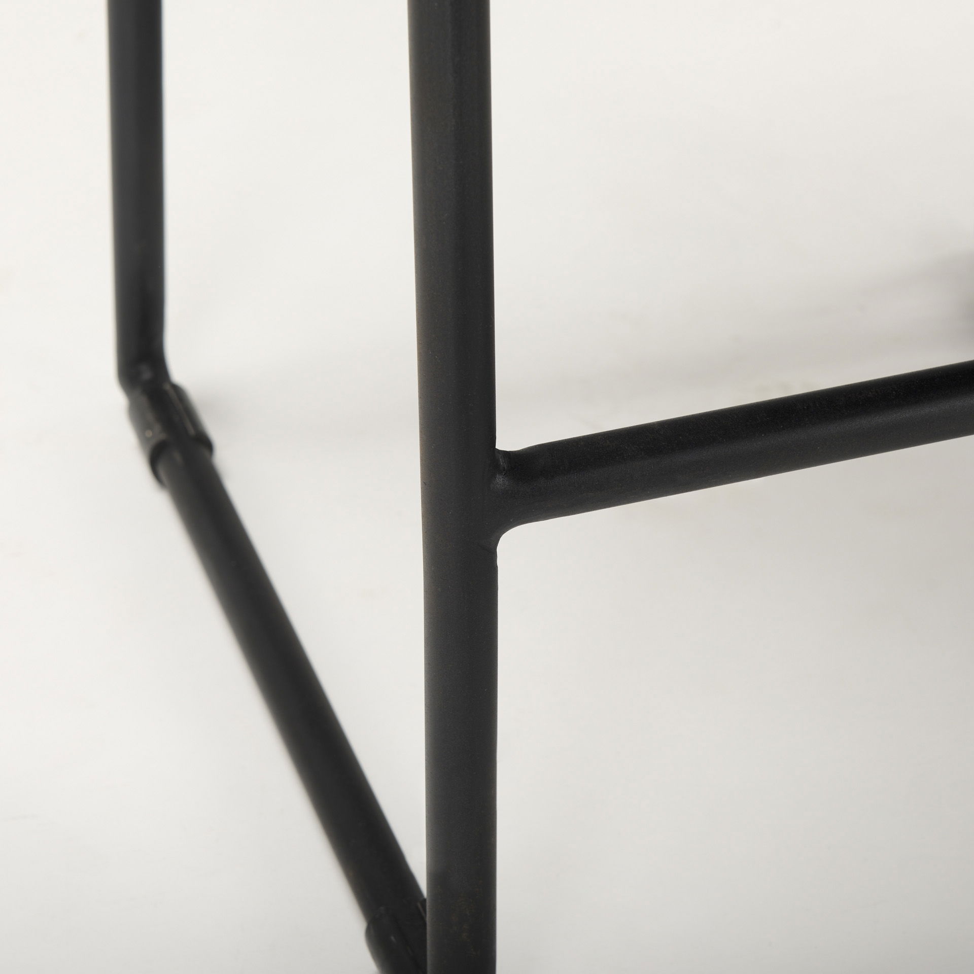 Givens IV 24.25' Seat Height Black Wood Seat Black Frame Stool large image 
