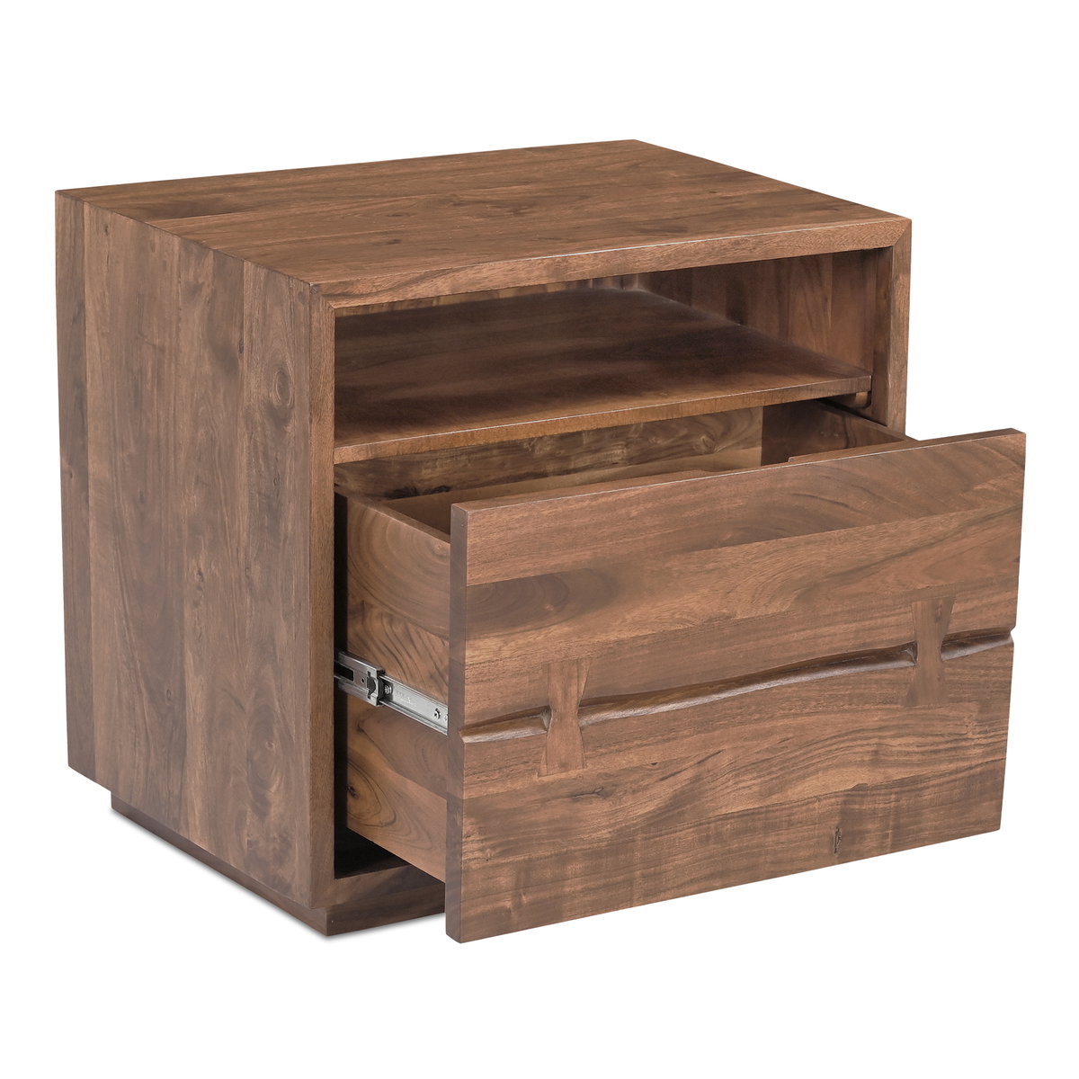 Madagascar Nightstand, by Moe's Home, 26" width x 24.5" height x 18" depth View 2