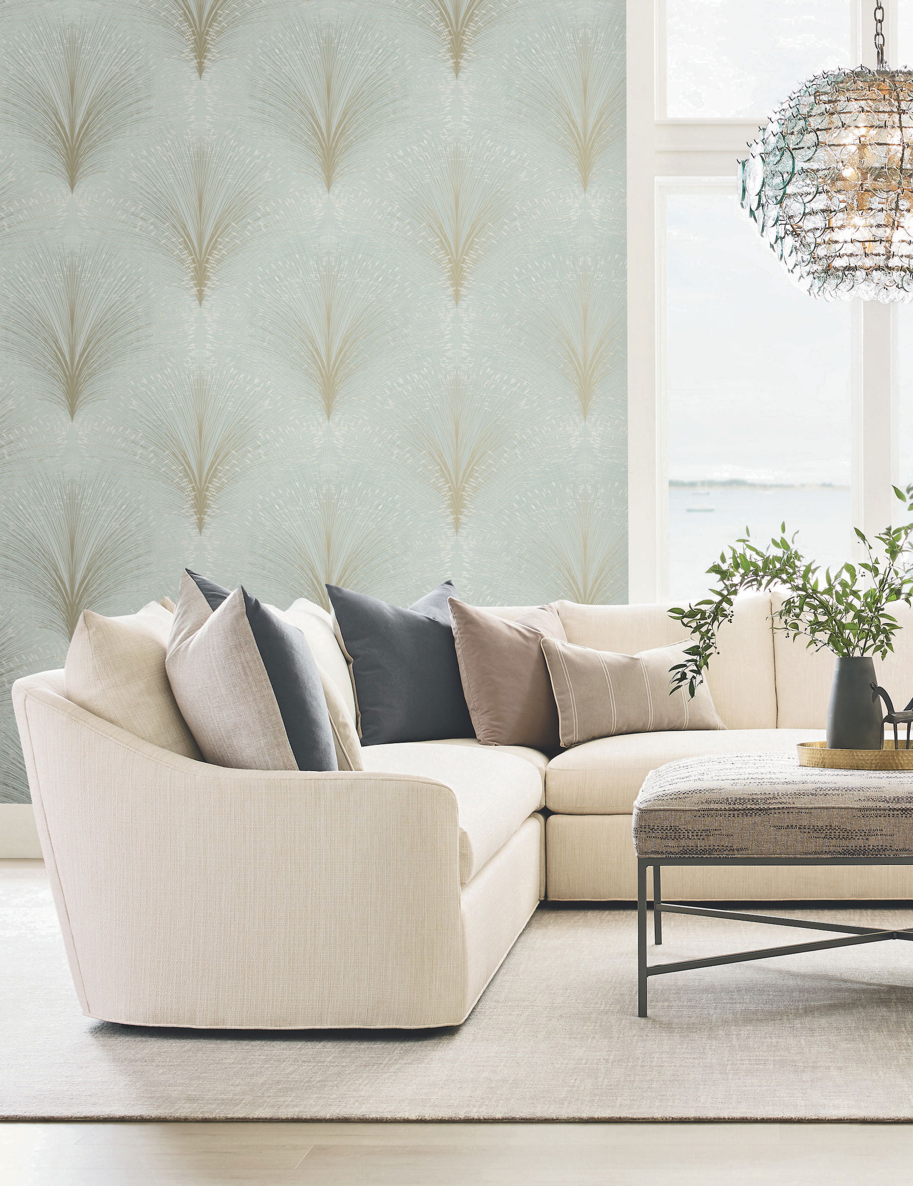 Papyrus Plume Beige Wallpaper large image 